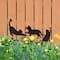 Glitzhome® 20.5" Multi-Functional Metal Cat Silhouette Pick Set